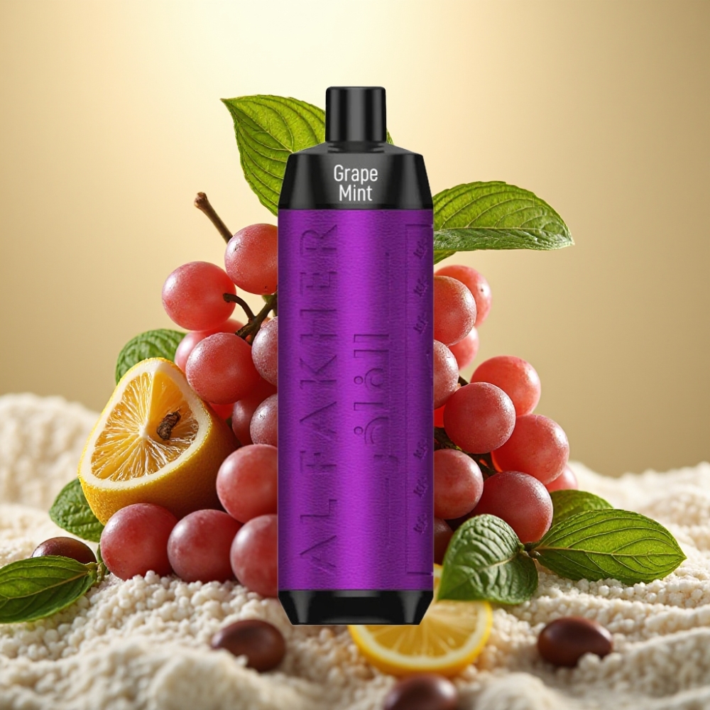 Al Fakher Crown Bar 8000 Cristal Jednokratna Vape 600mAh 18ml 5mg 0.6ohm Grožđe Meta