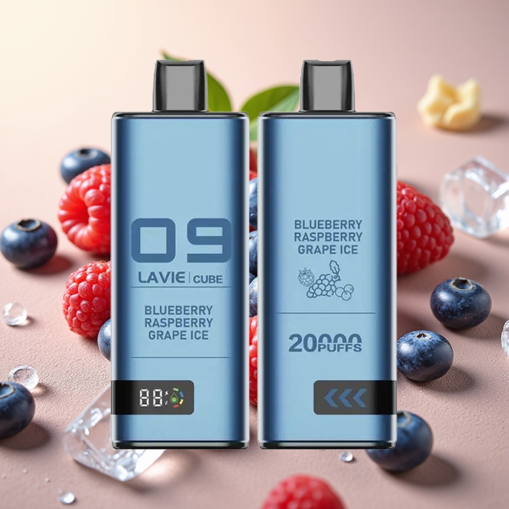 Lavie Cube 20000 Puffs 28ML 5% Plavi Jagoda Malina Grožđe Led Disposable Vape