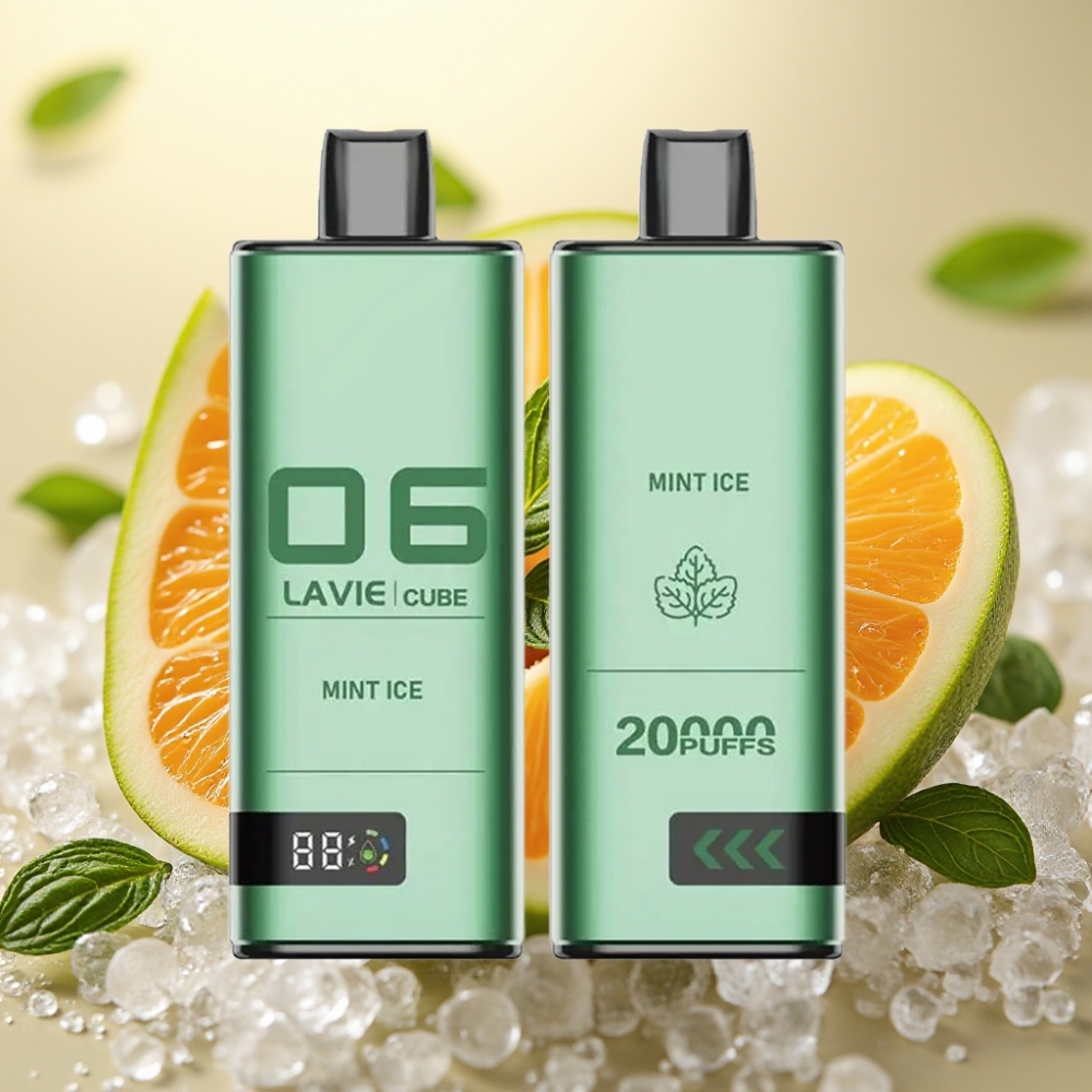 Lavie Cube 20000 Puffs 28ML 5% Slani Nikotin Mint Led Disposable Vape