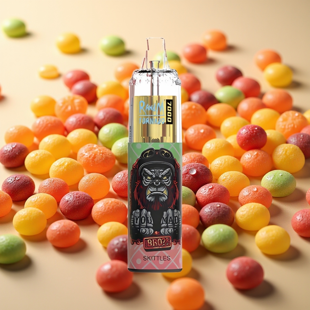 Fumot Tornado 7000 Pufova 14 ML E-tekućina 850 MAH Mrežasti Užar Type-C RGB Zrak Skittles