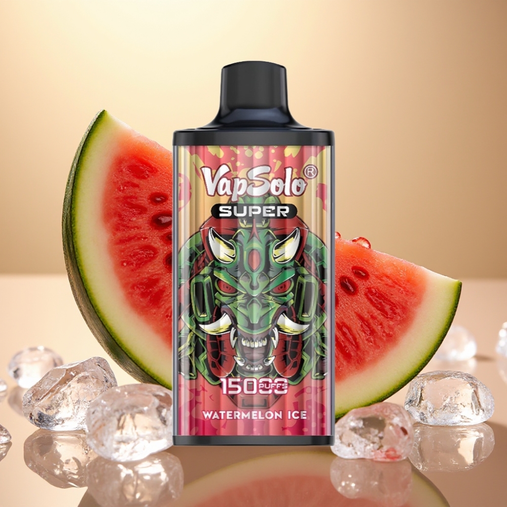 Vapsolo Super 15000 Puffs 40ml 850mAh Type-C Lubenica Led