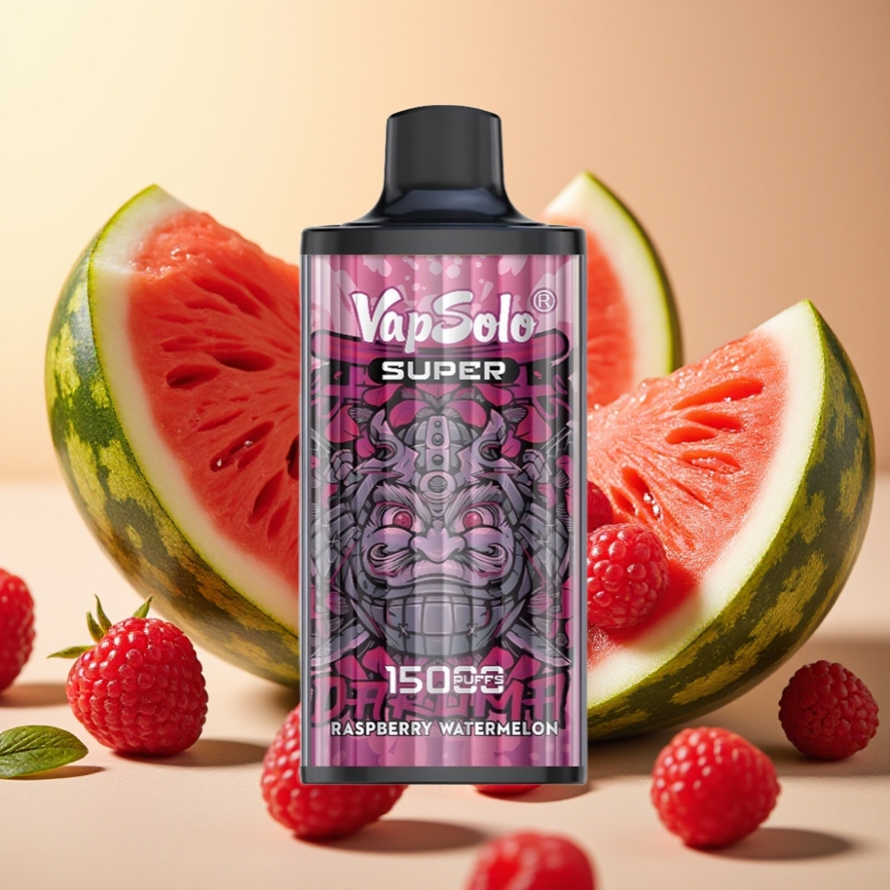 Vapsolo Super 15000 Puffs 40ml 850mah Type-C Malina Lubenica