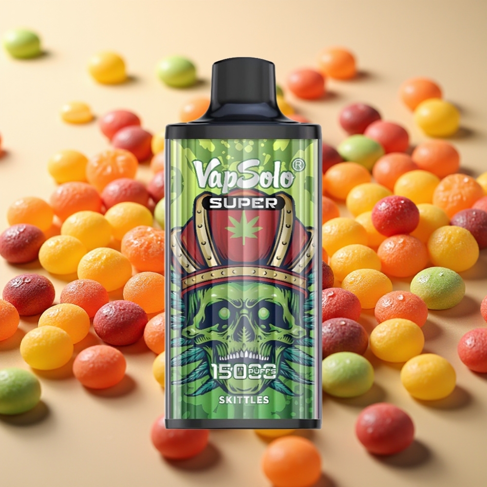 Vapsolo Super 15000 Puffs 40ml 850mah Type-C Skittles (Vrisak)