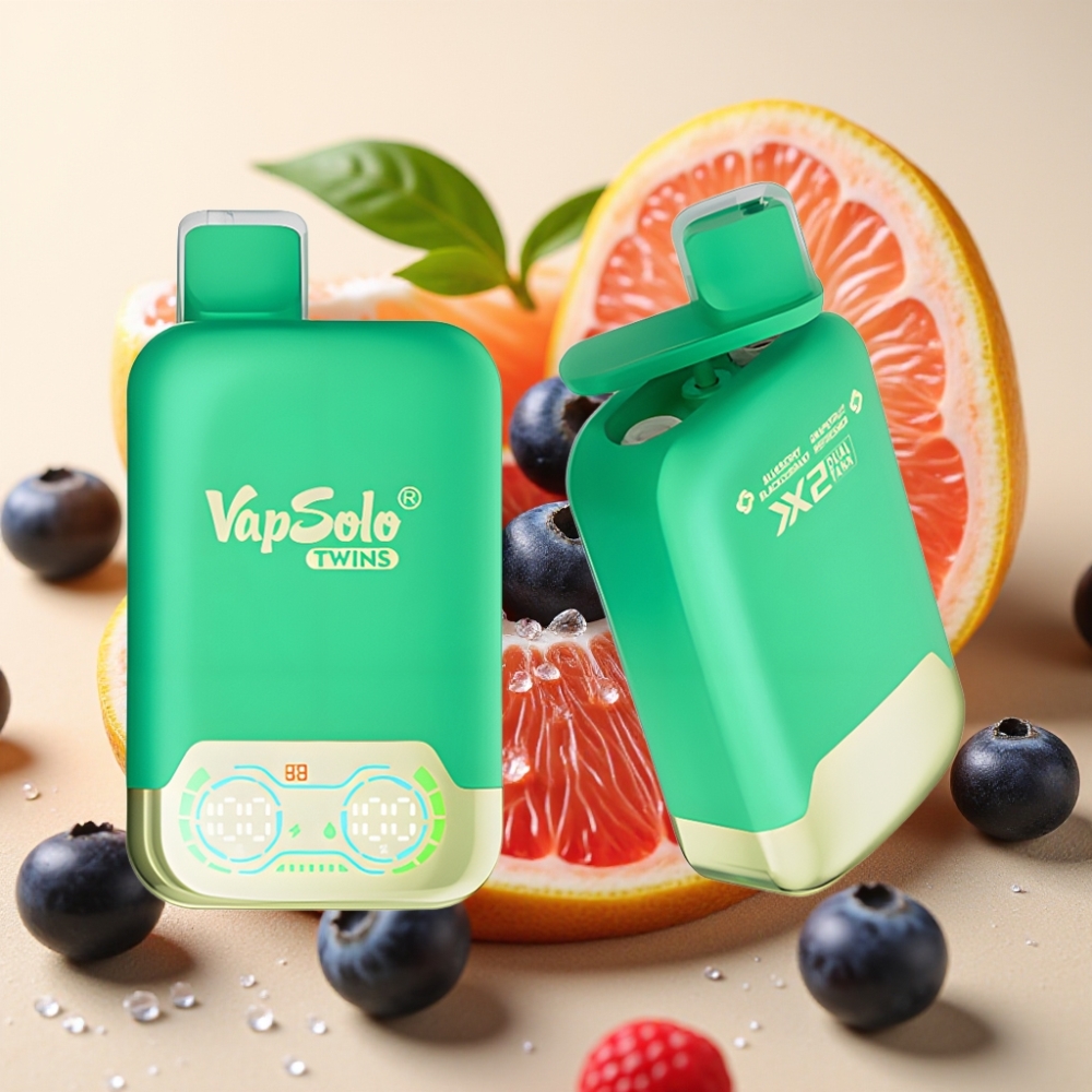 Vapsolo Twins 20000 Puffova 40ml 20mg/50mg Type-C Borovnica Ribizla & Grejpfrut Osvežavajući