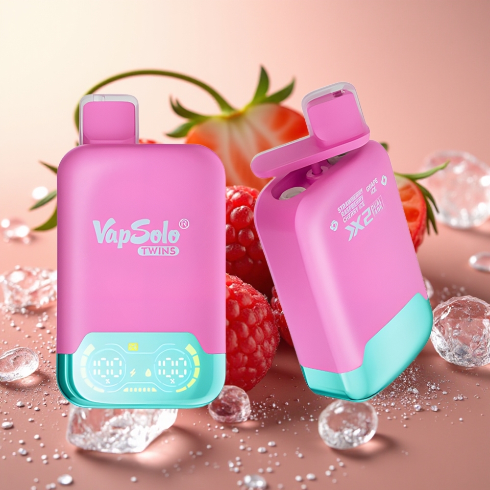 Vapsolo Twins 20000 Puffova 40ml Aroma: Jagoda Malina Trešnja Led & Grožđe Led Tip-C