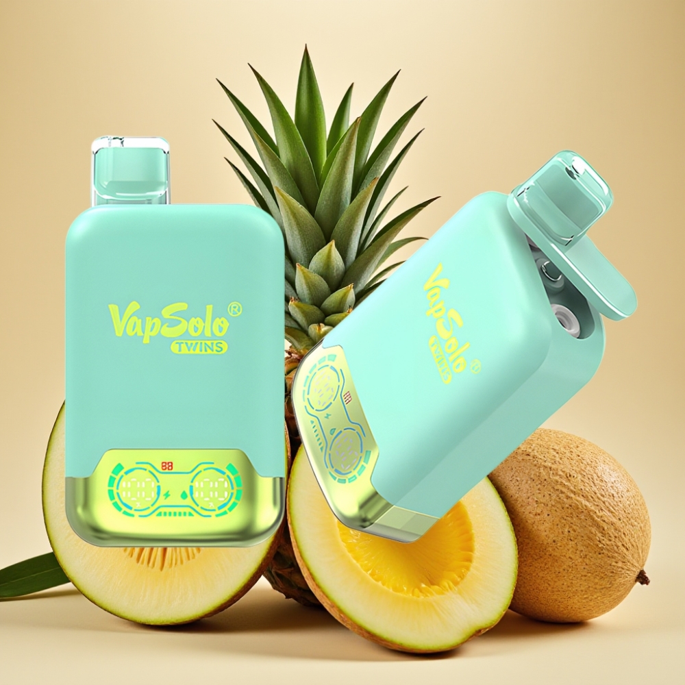 Vapsolo Twins 20000 Puffs 40ml Trostruka Dinja & Ananas Kokos Tip-C