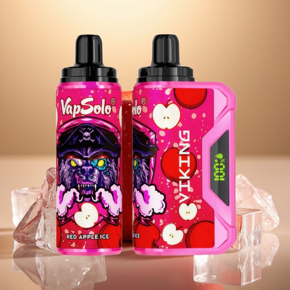 VapSolo VIKING 12000 Pufova Crvena Jabuka Led Disposable Vape