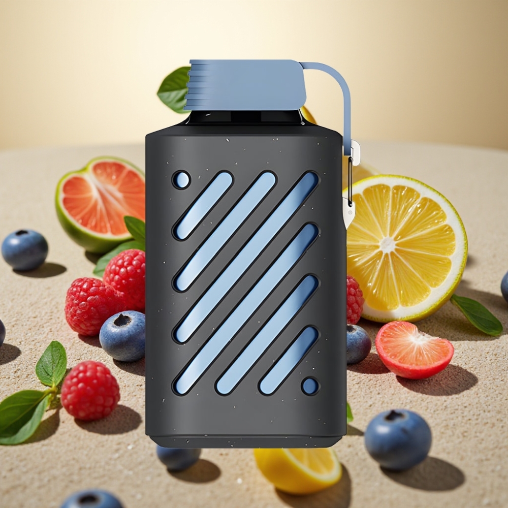 VOZOL GEAR 10000 Pluća, 30 Okusa, Plava Malina Limun, Multi-Funkcionalna Kopča, 20 ml Tekućine