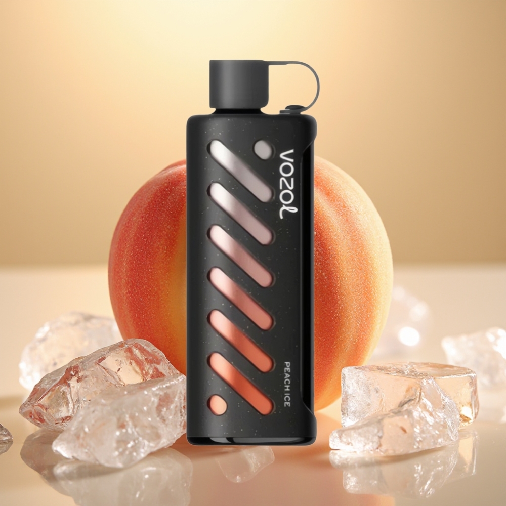 VOZOL Gear Shisha 25000 Puffs S.i.L.C Tech Dual Mesh 1000mAh Breskva Led