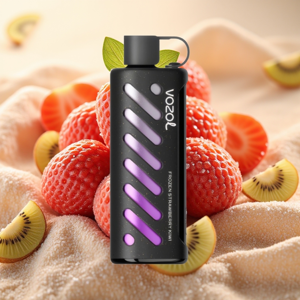 VOZOL Gear Shisha 25000 Puffs S.i.L.C Tech Dual Mesh Smrznuta Jagoda-Kivi