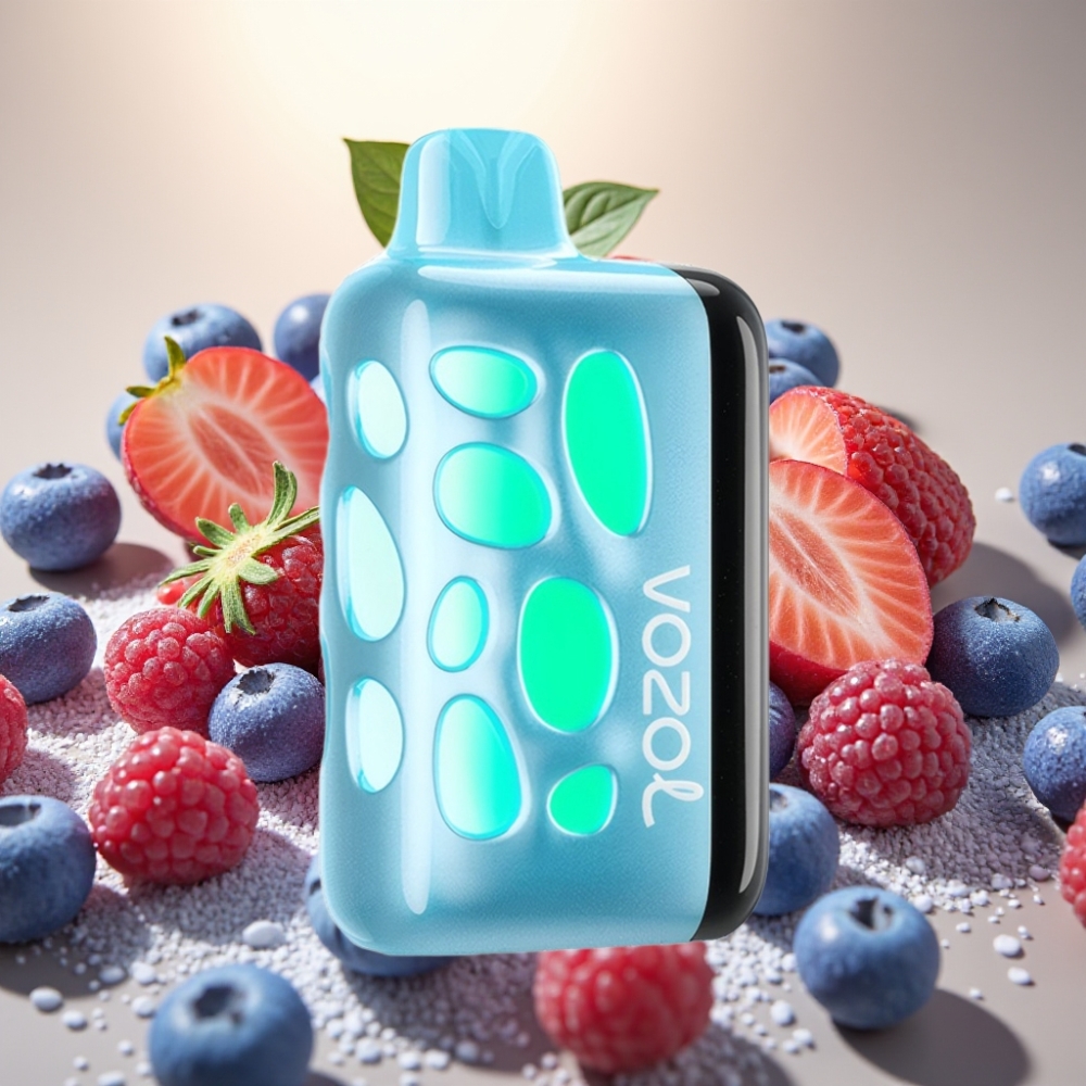 VOZOL RAVE 40000 Plavog Malinskog Leda s 270° Vibrant Glow Design i 1000mAh