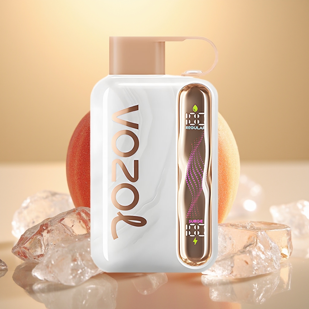 VOZOL STAR 40000 Pufova Baterija 1000mAh Type-C Breskva Led