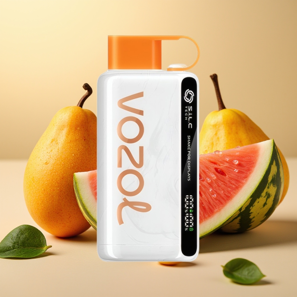 VOZOL STAR 9000/12000 Bresa za prikaz, S.i.L.C TECH, Zaštita usnika, Brže punjenje, REC 650mAh, 0/20/50mg/ml, Breskva Mango Lubenica