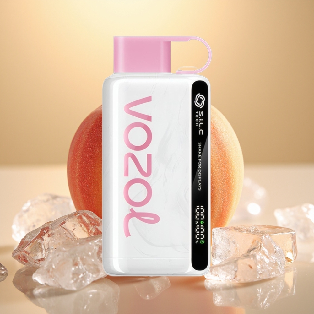 VOZOL STAR 9000/12000 Jednokratna Vape Breskva Led S.i.L.C TECH 650mAh 30% Brže Punjenje