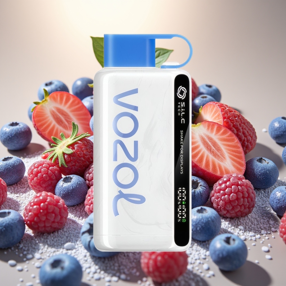 VOZOL STAR 9000/12000 Pljuštevi S.i.L.C TECH 30% Brže Punjenje Plava Malina Led