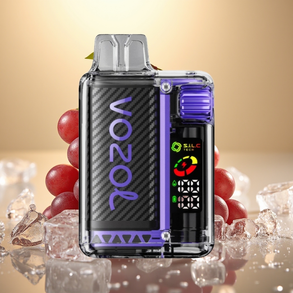 VOZOL Vista 20.000 Puffs 650mAh OLED S.i.L.C Dual Mesh MTL Grape Ice