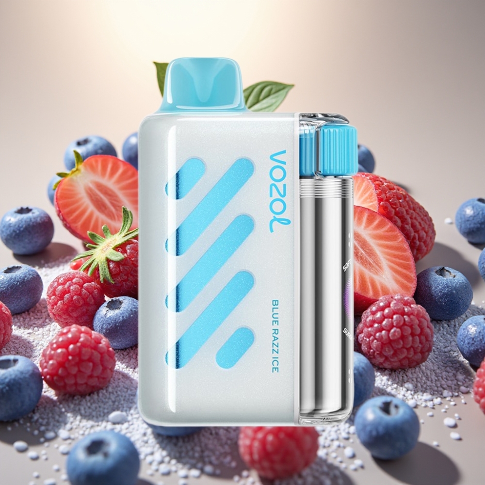 VOZOL VISTA 40000 Pufova MTL Punjeni Vape 1000mAh Plava Malina Led